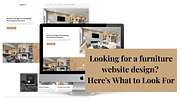 Furniture website design